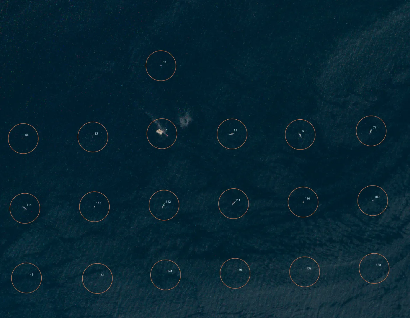 Sentinel-2 optical view of the Sunrise Wind lease area, Atlantic OCS